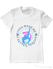 Tricou ADLER barbat A better person Alb