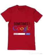 Tricou ADLER barbat I google myself Rosu