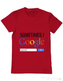 Tricou ADLER barbat I google myself Rosu