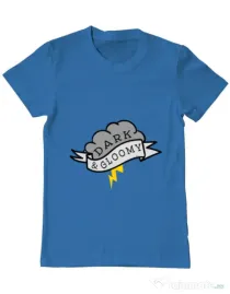 Tricou ADLER barbat Dark and gloomy Albastru azuriu
