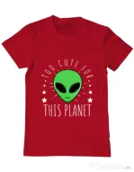 Tricou ADLER barbat Too cute Rosu