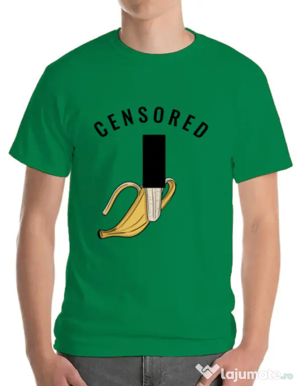 Tricou ADLER barbat Censored Verde mediu