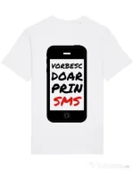 Tricou STANLEY STELLA barbat Vorbesc doar prin sms Alb