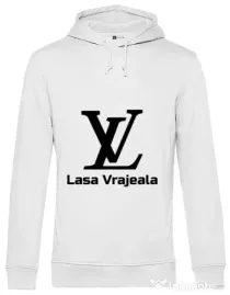 Hoodie barbat cu gluga Lasa vrajeala Alb
