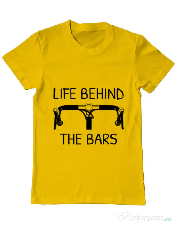 Tricou ADLER barbat Life behind the bars Galben