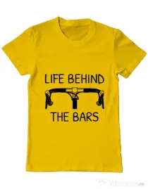 Tricou ADLER barbat Life behind the bars Galben