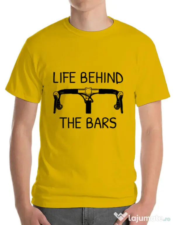 Tricou ADLER barbat Life behind the bars Galben