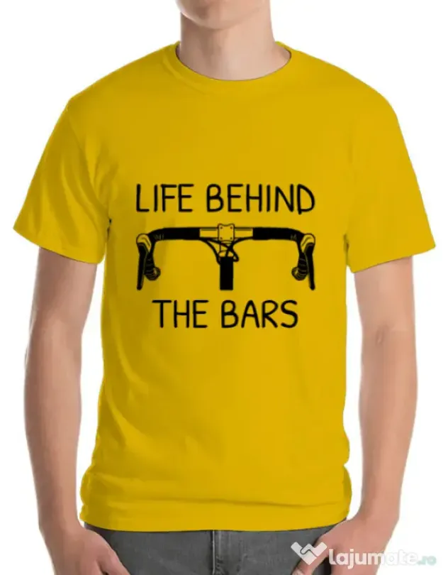 Tricou ADLER barbat Life behind the bars Galben