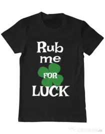 Tricou ADLER barbat Rub me for luck Negru