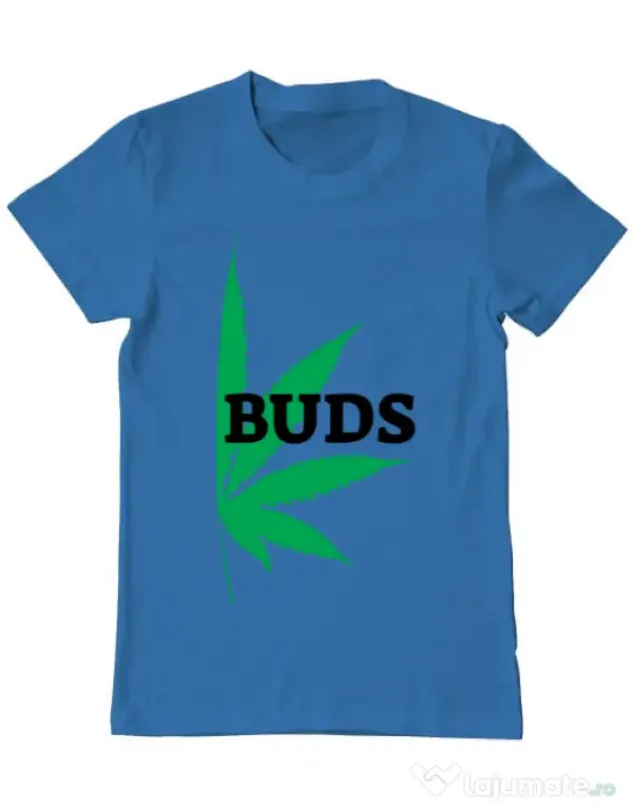 Tricou ADLER barbat Best buds 2 Albastru azuriu