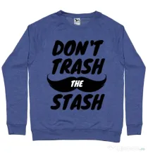 Bluza ADLER barbat Do not trash the stash Albastru melanj