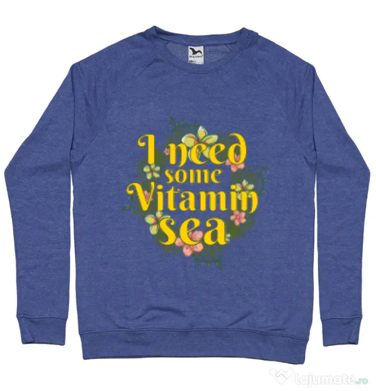 Bluza ADLER barbat I need some vitamin sea Albastru melanj