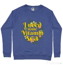 Bluza ADLER barbat I need some vitamin sea Albastru melanj
