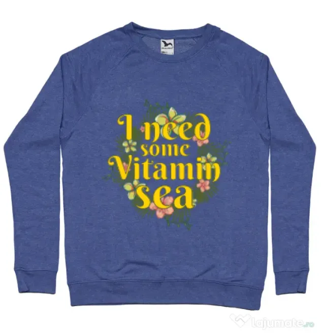 Bluza ADLER barbat I need some vitamin sea Albastru melanj