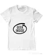 Tricou ADLER barbat Geek inside Alb
