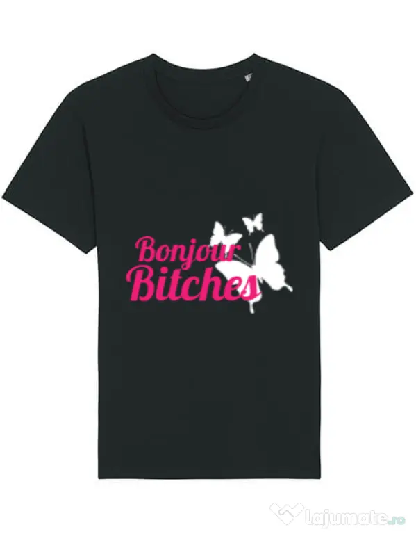Tricou STANLEY STELLA barbat Bonjour bitches Negru