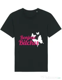 Tricou STANLEY STELLA barbat Bonjour bitches Negru