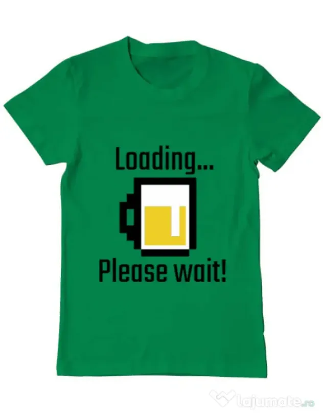 Tricou ADLER barbat Beer loading Verde mediu