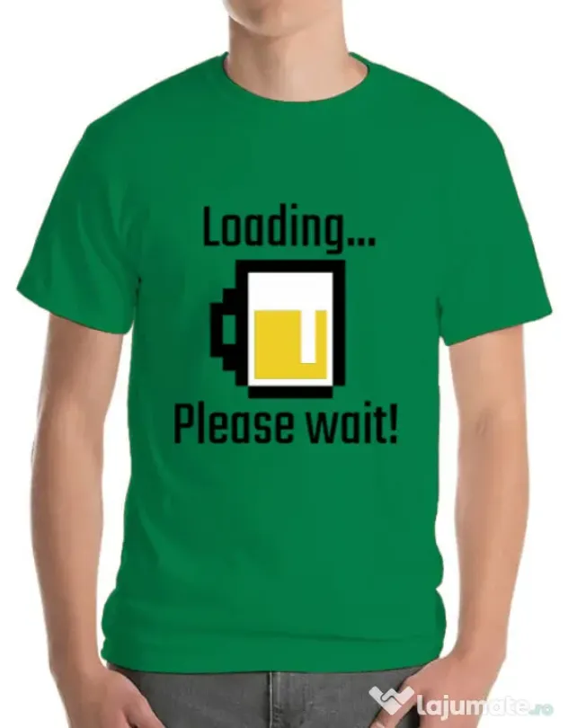 Tricou ADLER barbat Beer loading Verde mediu