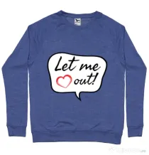 Bluza ADLER barbat Let me out Albastru melanj