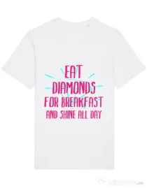 Tricou STANLEY STELLA barbat Eat diamonds Alb