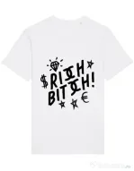 Tricou STANLEY STELLA barbat Rich bitch Alb