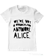 Tricou ADLER barbat Not in wonderland Alb