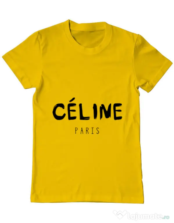Tricou ADLER barbat Celine paris Galben