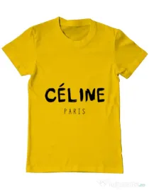Tricou ADLER barbat Celine paris Galben