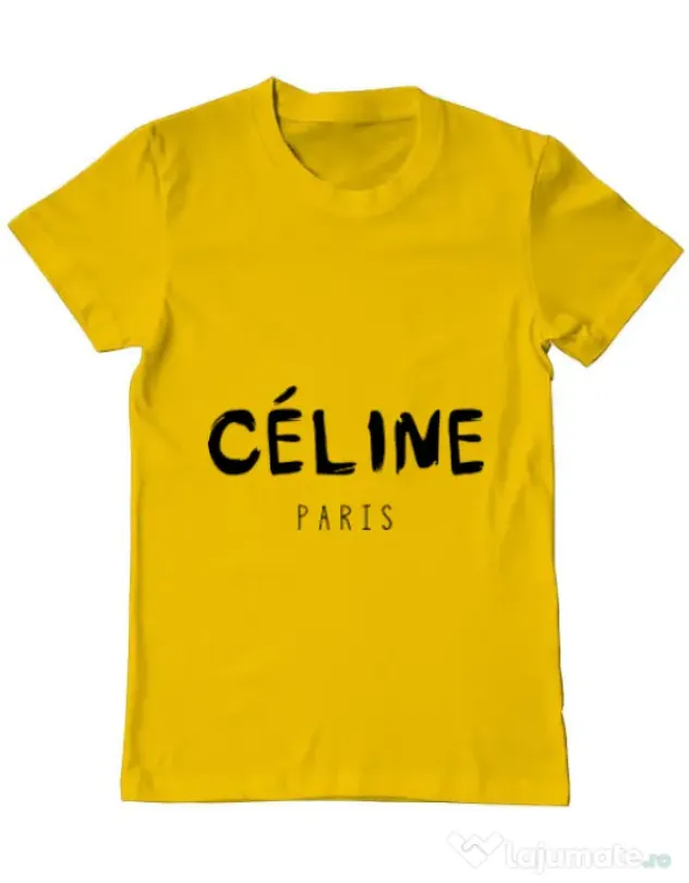 Tricou ADLER barbat Celine paris Galben