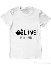 Tricou ADLER barbat Line up bitches Alb