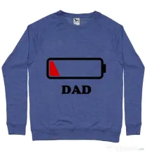 Bluza ADLER barbat Dad battery Albastru melanj