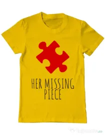 Tricou ADLER barbat Her missing piece Galben