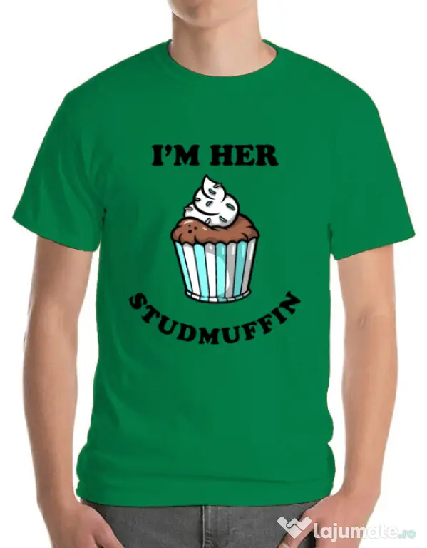 Tricou ADLER barbat Her studmuffin Verde mediu
