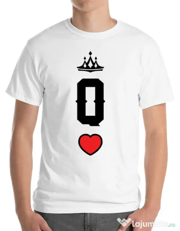 Tricou ADLER barbat Queen Alb
