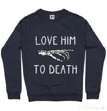 Bluza ADLER barbat Love him to death Denim inchis