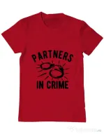 Tricou ADLER barbat Partners in crime 1 Rosu