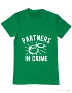 Tricou ADLER barbat Partners in crime 2 Verde mediu