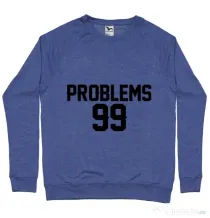 Bluza ADLER barbat 99 Problems Albastru melanj