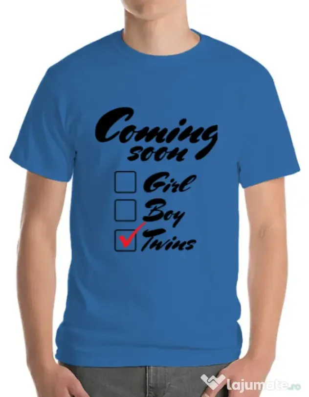 Tricou ADLER barbat Coming soon 2 Albastru azuriu