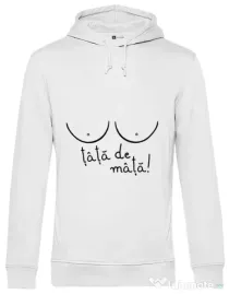Hoodie barbat cu gluga Tits Alb