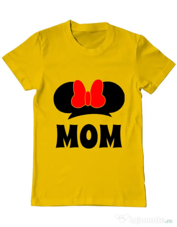 Tricou ADLER barbat Mouse mom Galben