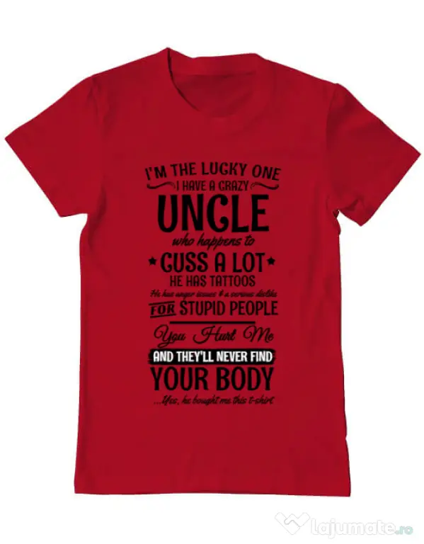 Tricou ADLER barbat The lucky one Rosu