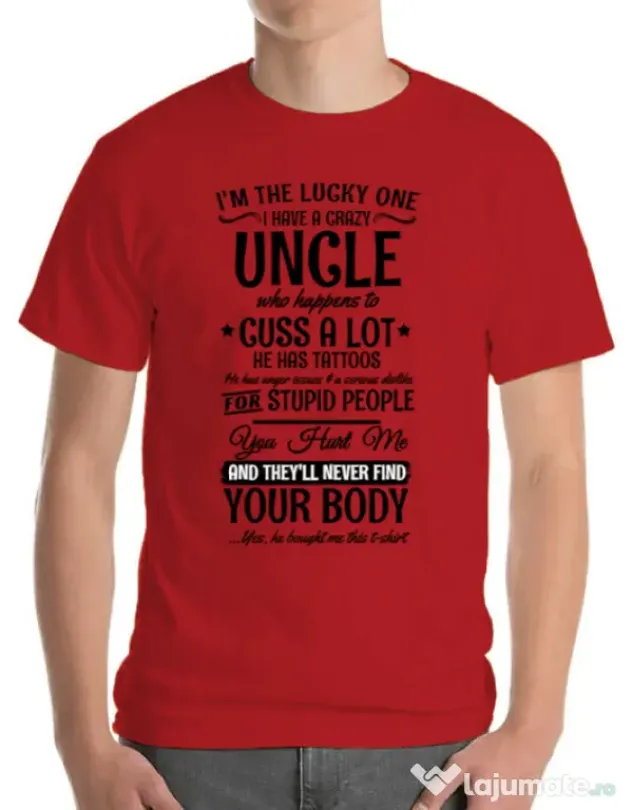 Tricou ADLER barbat The lucky one Rosu