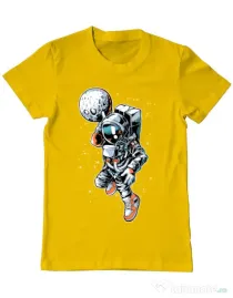 Tricou ADLER barbat Astronaut Galben