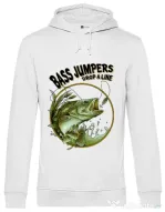 Hoodie barbat cu gluga Bass jumpers drop a line Alb