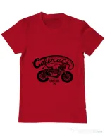 Tricou ADLER barbat Caferacer Rosu