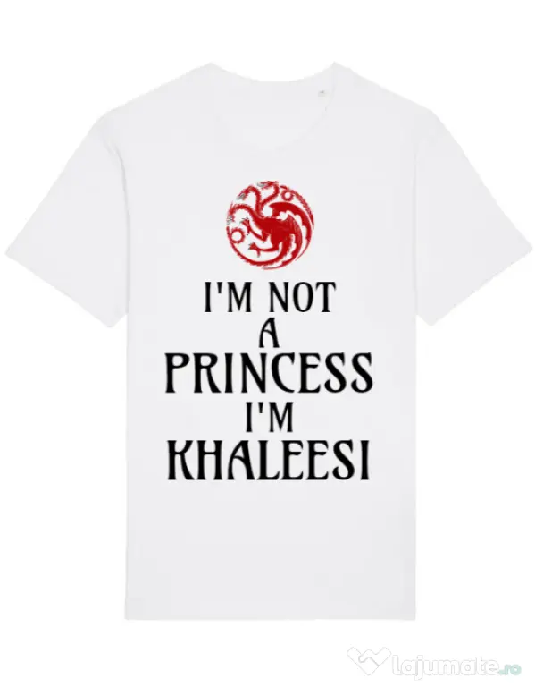 Tricou STANLEY STELLA barbat I'm Khaleesi Alb