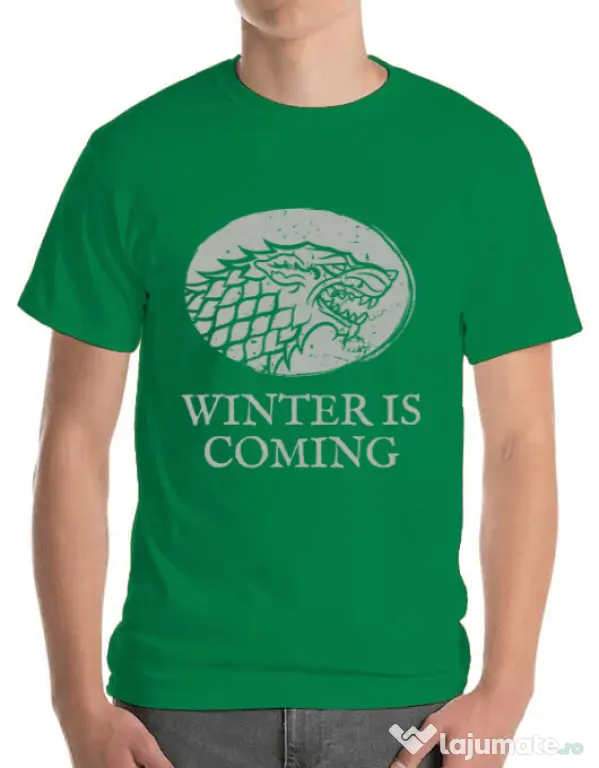 Tricou ADLER barbat Winter is coming Stark Verde mediu