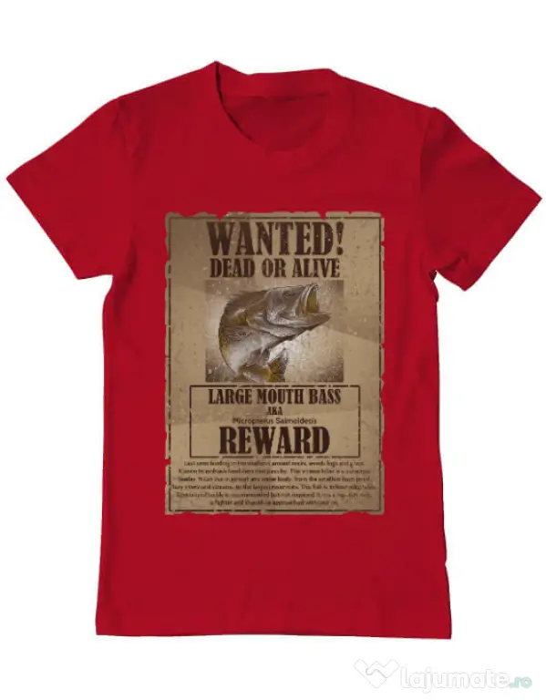 Tricou ADLER barbat Dead or alive Rosu